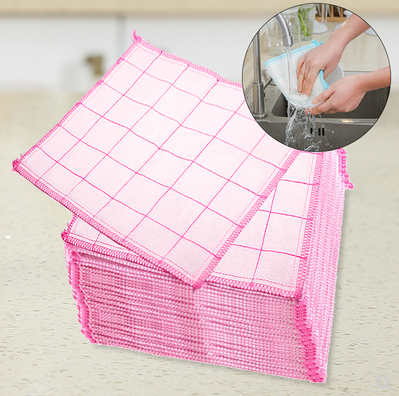 微力达高效洗碗布 家务清洁厨房刷锅洗碗加厚抹布 不沾油不掉毛