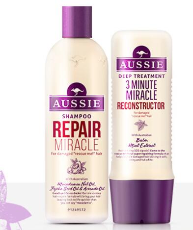 Aussie白袋鼠洗发水修护护发洗护套装 女改善毛躁洗头膏素发膜